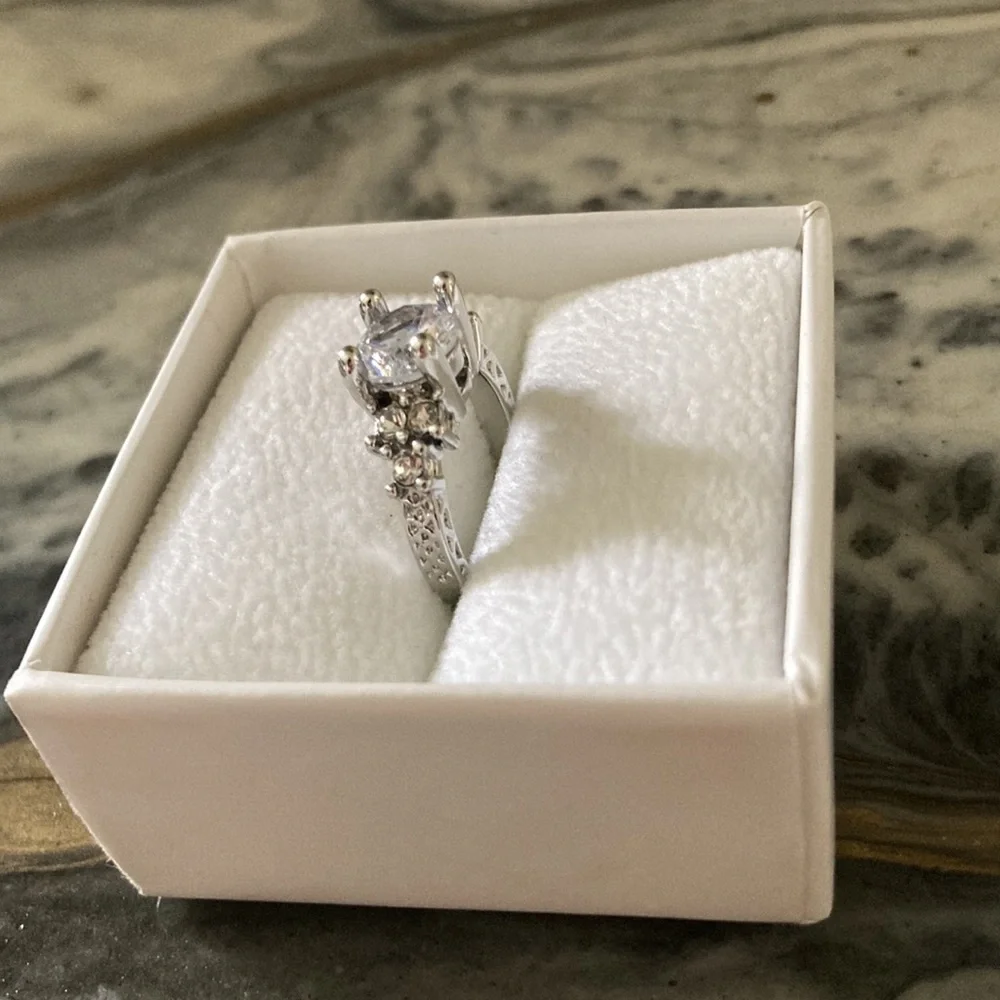Stainless Steel Simulated Diamond Ring